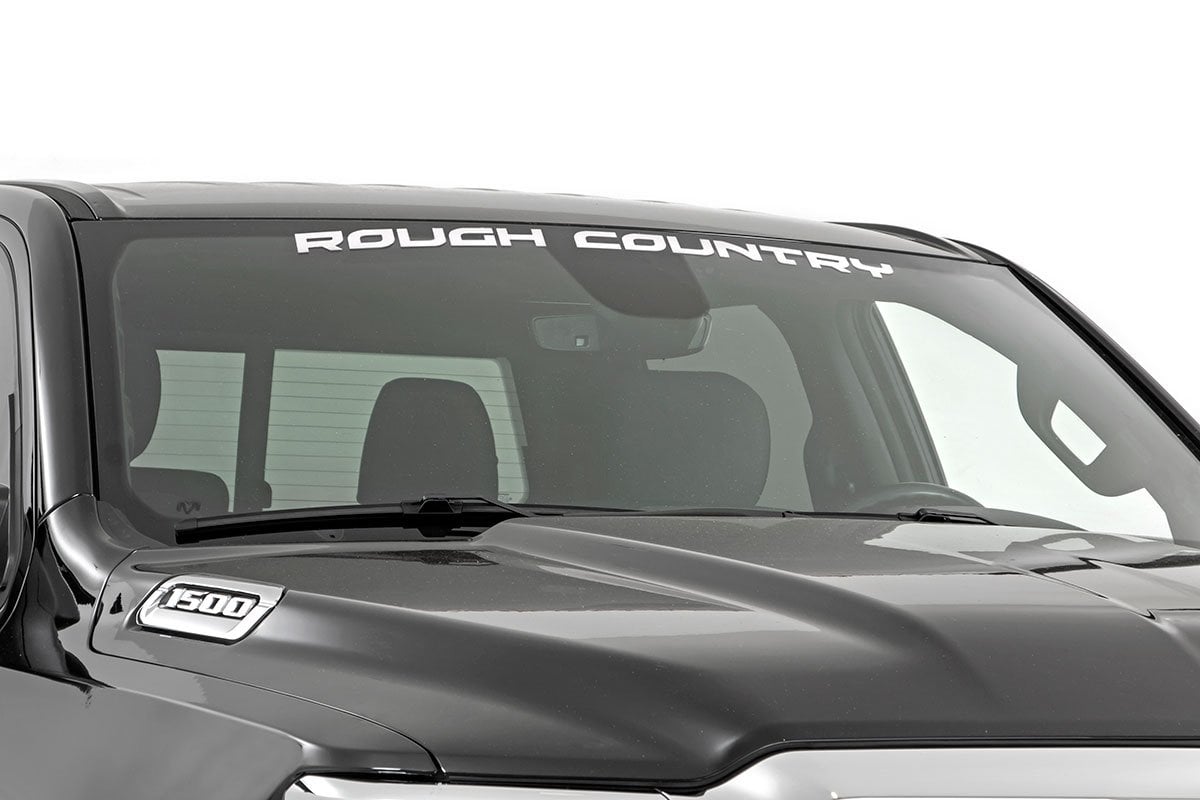 Decal - Rough Country - 2 Inch x 27 Inch - White